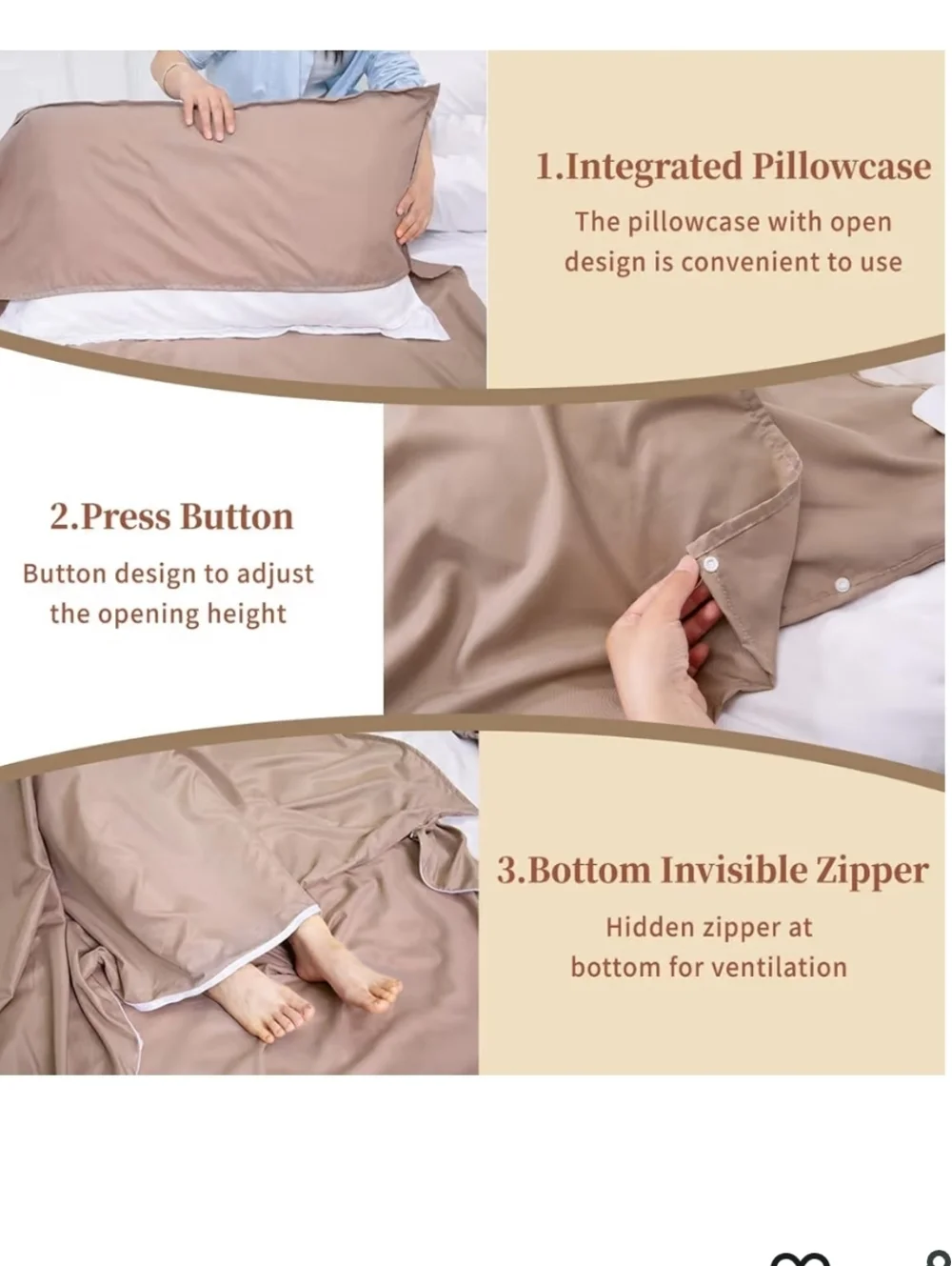 Sleeping Bag Liner Lightweight Compact Sleeping Bag Sack Portable Clean Travel